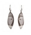 Boucles d'Oreilles 3 Feuilles en Argent