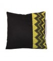 Coussin Graphique Jaune et Noir