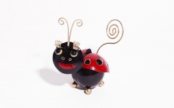 Porte photo fait main coccinelle