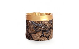 Cache pot tissu batik