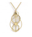 Collier Pendentif Nacre Cercles Naturel