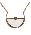 Collier Demi Lune en Nacre Blanc