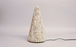 luminaire sapin fait main en coquillage